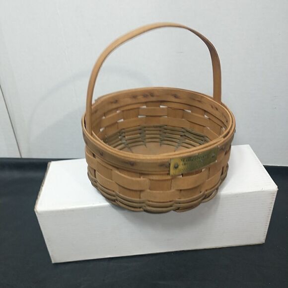 Longaberger 1985 Green Christmas COOKIE Basket - Picture 7 of 12